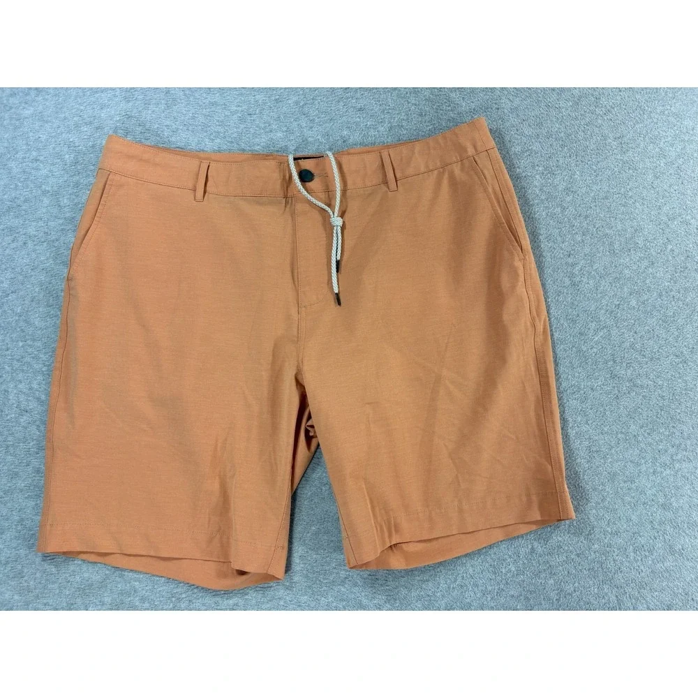 Faherty All Day Drawstring Waist Casual Shorts (Men's 38) Peach - 10